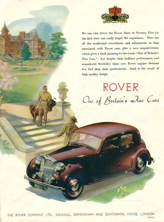Rover — one of Britain's fine cars